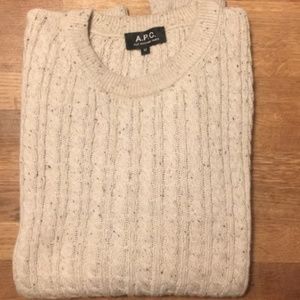 A.P.C Cable Knit Sweater - M